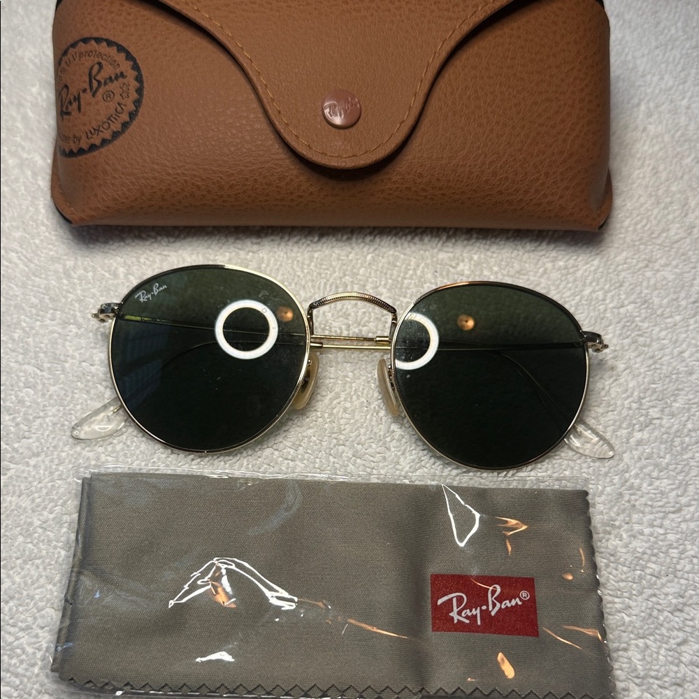 Ray-ban Round Metal RB3447 Green G15 Lens Men/Women 50mm
